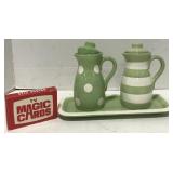 (AT) Porcelain Pitchers and TV Magic Playing