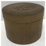 (AT) Etched Wooden Box Measuring approx 4.5" tall