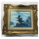 (AK) Framed Nature Painting Measuring approx