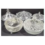 (AK) Glass Bowls Candy Dishes Avon
