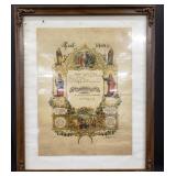 (AF) Marriage Certificate German 17.5" x 21.5"