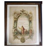 (AF) Communion Certificate German 1912