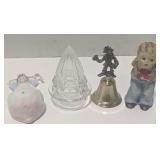 (AK) Glass Reamer, Ceramic figured and clown bell