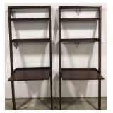 (L) Leaning Shelf For Wall. 77" x 30" x 25".