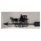 (AT) Metal Carriage Weathervane top, about 24"