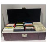 (AT) Lot of various 8 tracks in case including