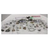 (AK) Flat Various Charms Pins Bracelets Clips