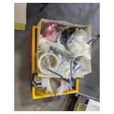 (H) Crate of Christmas decorations