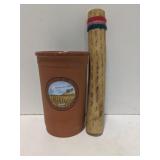 (H) Rain Stick and Terracotta wine cooler