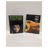 (H) Evergreen review reader hard back and