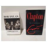 (H) Bob Dylan chronicles vol 1 & Clapton