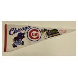 Vintage Chicago Cubs Felt Pennant 
Measures
