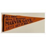 Vintage Marvin Gaye Felt Pennant 
Measures