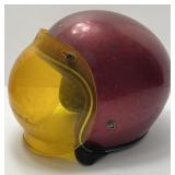 Vintage Metal Flake Motorcycle Race Helmet w/