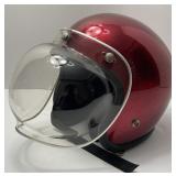 Vintage Metal Flake Motorcycle Race Helmet w/