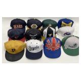 Lot Of 12 Vintage Snap-Back / Trucker Baseball