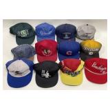 Lot Of 12 Vintage Snap-Back / Trucker Baseball