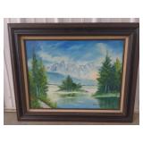 (AK) Framed Denise Kasper Painting frame