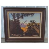 (AK) Framed D. Marcoff Painting frame measuring