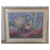 (AK) Framed Charles Zhan Print Frame measuring 41