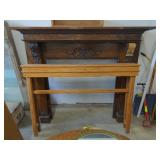 (II) Lot of 2 Antique Wooden Mantles smaller