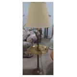 (AK) Vintage Lamp with Tray measuring 17"