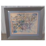 (AY) Framed Raoul Dufy Water Color Painting