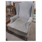 (AK) Hickory Hill Blue Armchair measuring 30" x