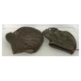 (AH) Vintage Baseball Gloves Rawlings "Claw" and