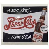 (AO) Vintage Pepsi Sign 12" x 15"