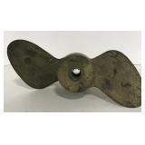 (AO) Brass Propeller 12" L Hub 3" Diameter