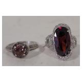 (AN) Sterling rings total weight is 11.4 grams