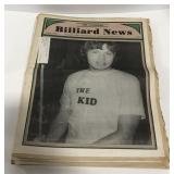 (AN) Lot of vintage billiards newspapers