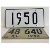 (I) 1950 Plate & 1950