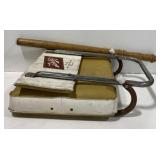 (I) Wooden Rod and Schiltz Foldable Chair Top