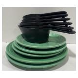 (R) Genuine Fiesta Plates and Measuring Cups