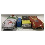 (AG) Vintage Jaguar Friction Battery Tin Toy