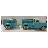 (AG) Vintage Tonka Toys Pick Up Truck & Trailer