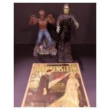 (AG) Frankenstein 9.5" Tall & The Wolf Man 9"