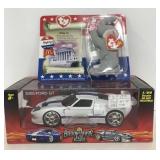 (E) Badd Ride 2005 Ford GT and Righty Beanie Baby