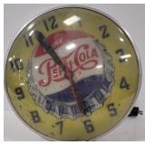 (Y)  Vtg. Pepsi-Cola Clock