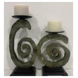 (K) Sconce Candle Holders 12" 16" tall without