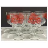 (T) Vintage Pepsi Cola Goblet