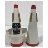 (T) New Stone Lined Cup Mute both 7" tall