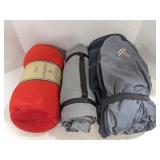 Two travel blankets and super soft travel pillow