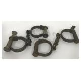 (AG) Antique Iron Lock Handcuffs