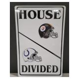 (II)  Steeler / Colts House Divided Sign 18×12