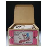 (V) Indiana Glass 5 pc. Ruby Chip & Dip Salad Set