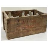 Vintage Mayfair Beverage Co. Soda Crate W/ 14