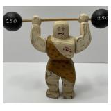 Vintage Wolf Creek Folk Art Circus Strong Man